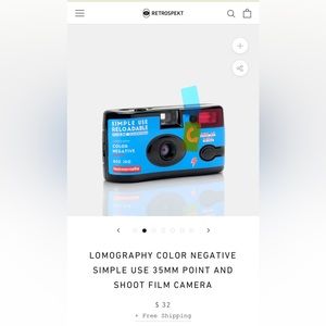Lomography Reusable Film Camera and a roll of film